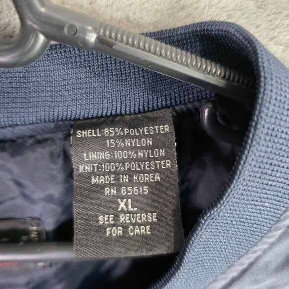 Mens Frenzi Golf Navy Blue Pullover Jacket Wind & Water Resistant V-Neck Size XL - Picture 2 of 8